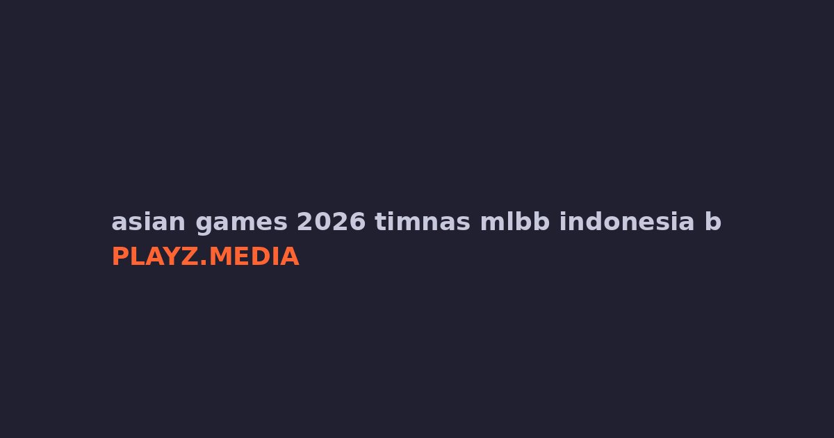Timnas MLBB Indonesia Lolos Babak Utama Asian Games 2026