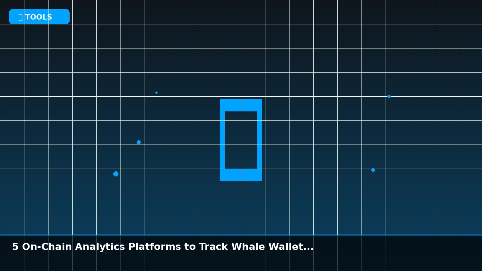5 On-Chain Analytics Platforms to Track Whale Wallets and Smart Money in 2026