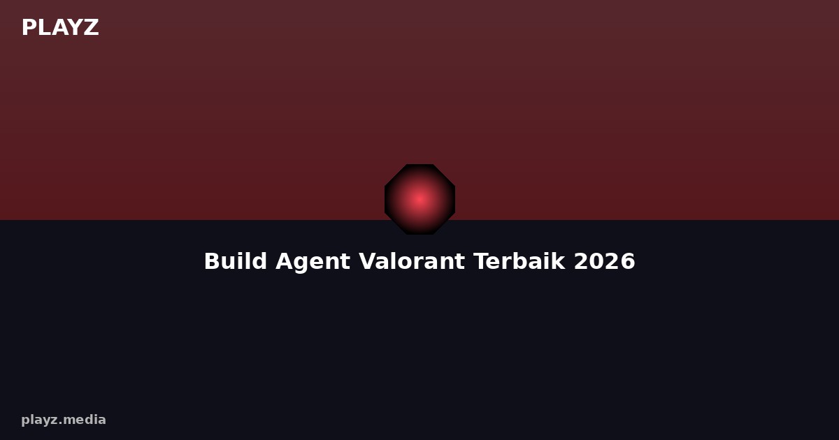Build Agent Valorant Terbaik 2026 — Setup Crosshair, Sensitivity & Ability Buat Ranked