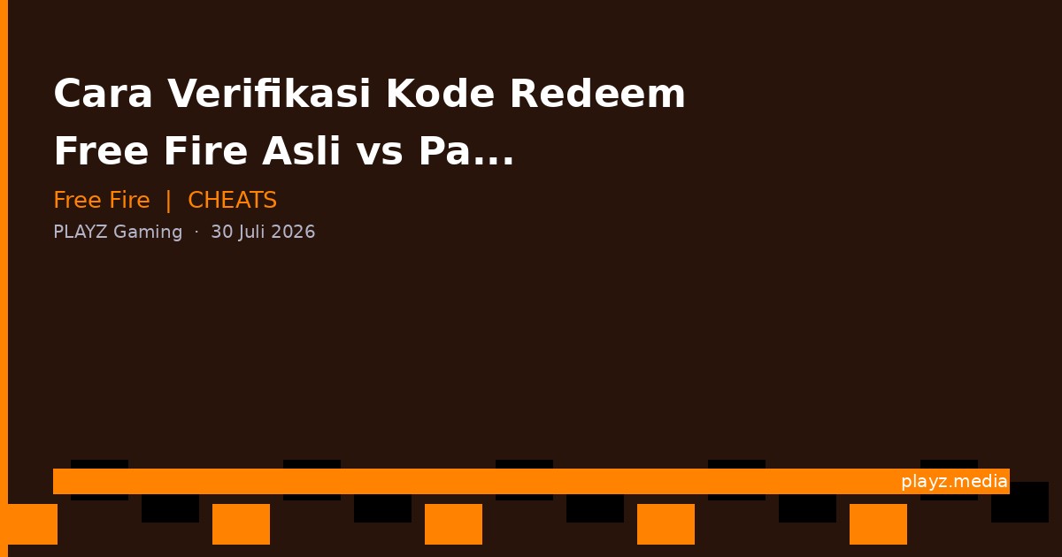 Cara Verifikasi Kode Redeem Free Fire Asli vs Palsu — Jangan Sampai Kena Scam!