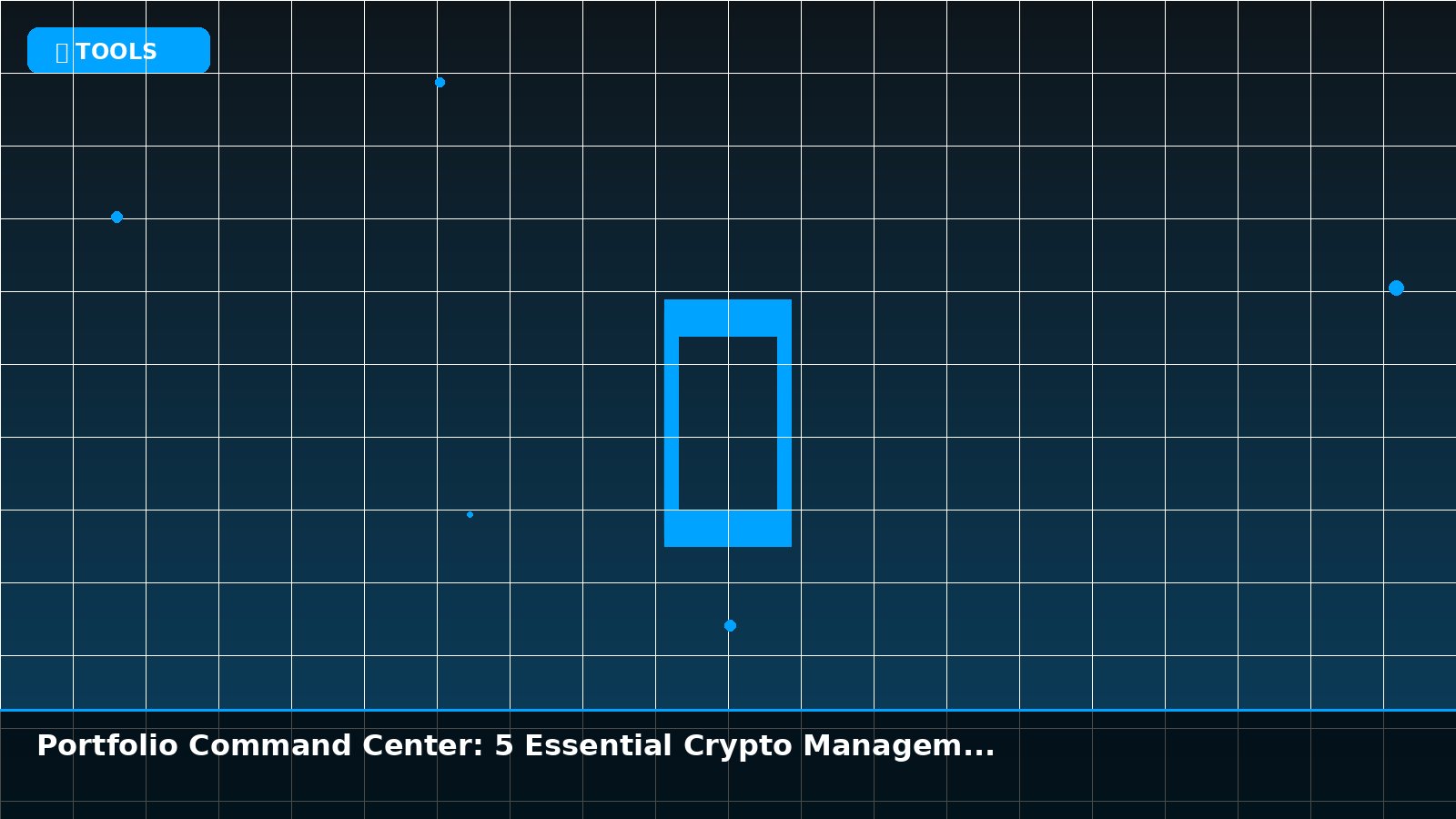 Portfolio Command Center: 5 Essential Crypto Management Tools for 2026