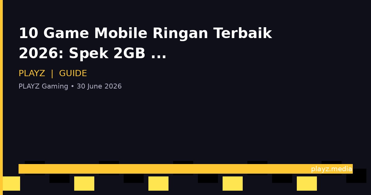 10 Game Mobile Ringan Terbaik 2026: Spek 2GB RAM Lancar!